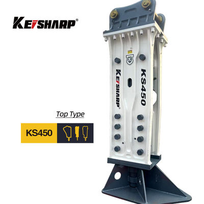 KS450 Top Type 190mm Chisel Excavator Hydraulic Rock Breaker для железных дорог / архитектуры